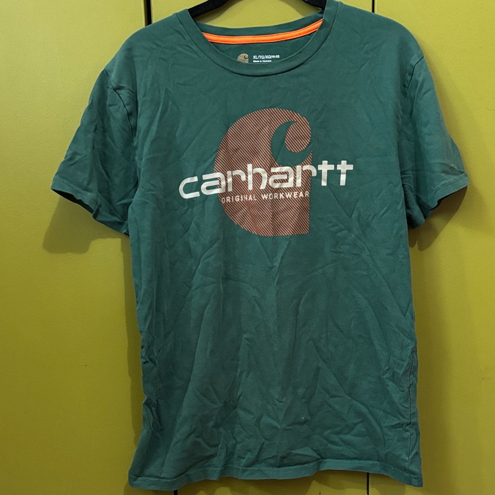 Carhartt Youth Green Short Sleeve Tee XL  18/20